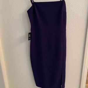 Express navy blue spaghetti strap dress